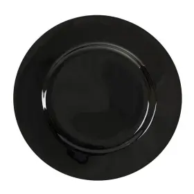 10 Strawberry Street 017794272025 Black Rim 9.125 Inch Luncheon Plate Set Of 6
