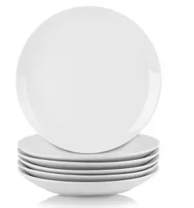 10 Strawberry Street 017794500036 Simply White 7.5 Inch Coupe Salad Plates Set Of 6