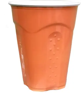 313109546578 Squared Party Cups 18 Ounce Living Coral 50 Like Orange