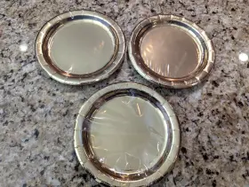 35934 321 Party Gold Plates 6-3/4 Inch Paper Dessert Tableware 24 Ct Birthday