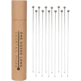 A Bar Above 855450007068 Stainless Steel Cocktail Picks Metal Stir Sticks For Cocktails Garnish And M