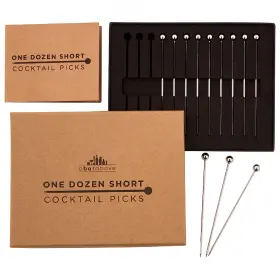 A Bar Above 855450007099 Short Cocktail Picks Metal Stir Sticks For Drink Garnish Bloody