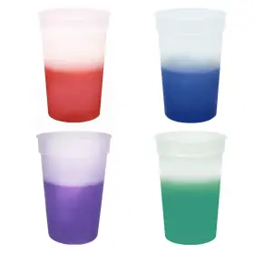 Aakron 089045000435 17oz Color Changing Stadium Cup Durable Plastic Cups Bpa Free