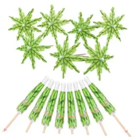1zsjqjvig Abeillo 50 Pcs Cocktail Umbrella For Drinks 3.9 Inch Toothpicks Coconut Palm