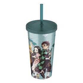 Abystyle 810066350465 Demon Slayer 16 Oz. Plastic Acrylic Tumbler Ounces Slayers