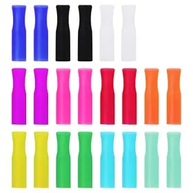 Ac2439-hunhe-22 Accmor 22pcs Reusable Straws Tips Silicone Straw Multi-color Food Grade Tip 1/4 6mm Ac2439-hunhe-22 Accmor 22pcs Reusable Straws Tips Silicone Straw Multi-color Food Grade Tip 1/4 6mm