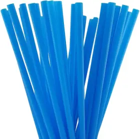 Admiring 705353591723 10 Inch Plastic Drinking Straw 250 Pcs X 0.28 Blue