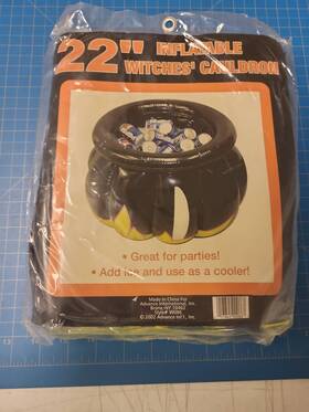 Advance Intl Inc. W086 22 Inch Inflatable Witches Cauldron Halloween Party Cooler Decoration Prop Decor