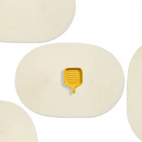 Placemats02b-08 Ahhfsmei Placemats Set Of 8 For Dining Table 18x12 Inches Beige