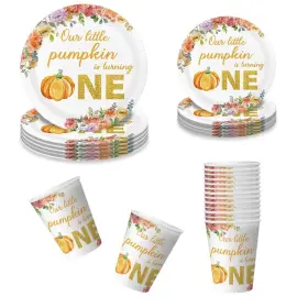 Aisosiks 722772959057 Little Pumpkin 1st Birthday Party Decorations Set Serves 16 Our Pumpk