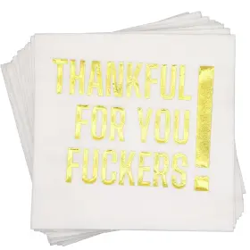 Aisosiks 798107159102 Thankful For You Napkins Friendsgiving Party Decorations Thanksgiving Table
