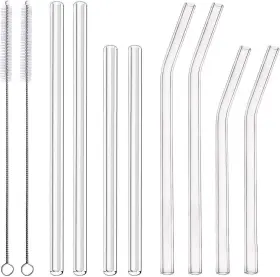 Al101009 Alink 8-pack Clear Glass 10 Piece Set - Inch /9 4 Straight Bent