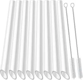 Jr9386 Alink Jumbo Reusable Smoothie Straws Extra Wide Drinking Straw For Milkshake Bobba Tea