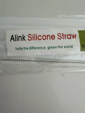Alink Official 313044469413 Reusable Clear Silicone Straws Bpa Free Eco Friendly 6pack Flexible 10ftft