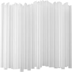 Alink Official 744110459210 100 Pcs Clear Plastic Boba Straws 1/2 Inch Wide X 8 Long Disposable
