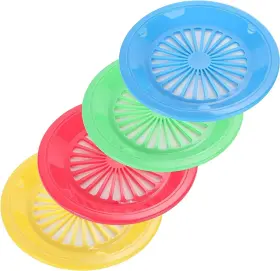 3319b Allmuis Paper Plate Holders 10 Inch Reusable Plastic - Set Of 12