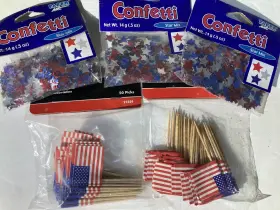 Alltopbargains 795735172407 100 Usa Flag Toothpicks Party Cupcake Decoration Sandwich Mini Food Picks Read
