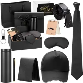 Hos-amazingspark-0241 Amazingspark 12 Pcs Birthday Gifts Baskets For Men About 16 Oz Black