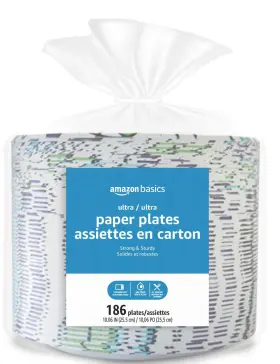 Pd-m37simptjx Amazon Basics Ultra Paper Plates 10 Inch Disposable Cut Resistant