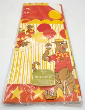 7234 Ambassador By Hallmark Vintage 1977 Scooby-doo Birthday Paper Table Cover Tablecloth 60 Inch 102