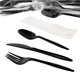 4kp203b05-c Amercare Amercareroyal 4-in-1 Disposable Silverware Medium Weight Plastic Utensil Set