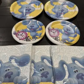 American Greetings 011179244355 Blues Clues 16 Large Paper Plates Dessert And 48 Luncheon Napkins