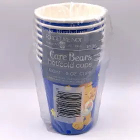 American Greetings 018100060046 Vintage Care Bears Paper Party Cups 8 Count 9 Fl Oz