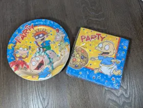 American Greetings 018100358310 Rugrats Party 9 Inch Paper Plates And 7 Napkins Birthday Tommy Angelica Chuckie