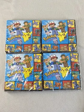American Greetings 018100535933 4 Pokemon Picachu Luncheon Birthday Party Napkins 16 Count Packs American Greetings 018100535933 4 Pokemon Picachu Luncheon Birthday Party Napkins 16 Count Packs