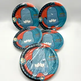 American Greetings 018100660086 Pokemon Quagsire Dessert Paper Plates 40 Pc 7 Inch