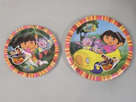 American Greetings 018100999094 Dora The Explorer Dessert And Dinner Plates Lot Vintage Nos