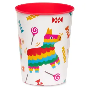 American Greetings 059584370146 8-count 16 Oz. Reusable Plastic Cups Fiesta Party Supplies