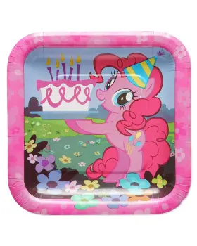 American Greetings 064319269831 My Little Pony Party Supplies Paper Dessert Plates 40count