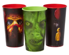 American Greetings 084172959281 6-count 22 Oz Horror Movie Plastic Party Cups Halloween Supplies