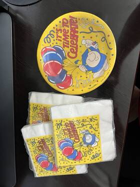 American Greetings 15671 Ziggy Graduation Party Napkins And Plates