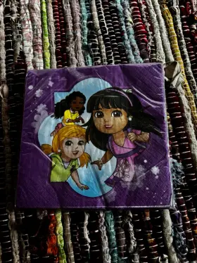 3226006 American Greetings Dora The Explorer 16 Square Beverage Napkins Design Ware