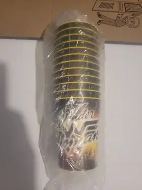 5937714 American Greetings Wonder Woman 16oz Plastic Cup Sleeve 12 Collectible Keepsake Party Favor New