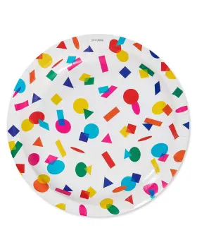 American Greetings 605030123394 Rainbow Party Supplies Dessert Plates 36-count
