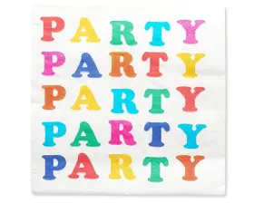 American Greetings 605030302546 Rainbow Party Supplies Lunch Napkins 50-count