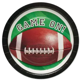 American Greetings 605030795782 Football Party Supplies Dinner Plates 36-count