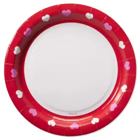 American Greetings 605030827377 36count 7 Inch Valentines Day Party Supplies Dessert Plates