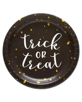 6442668 American Greetings Tgreetings 36-count 9 Inch Paper Dinner Plates Trick-or-treat Halloween