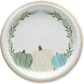 6442682 American Greetings 36-count 9 Inch Paper Pumpkin Dinner Plates 36ct