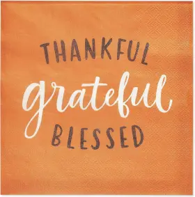 6905275 American Greetings 50-count 6.5 Inch X Thankful Basics Lnap 50ct Hc