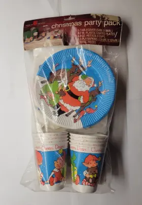 8877665 American Greetings Vintage 1984 Christmas Party Pack Santa Reindeer Elves