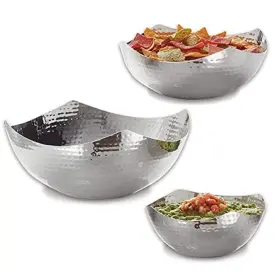 Sbh5 American Metalcraft 070433990018 Inc. Squound Hammered Bowl Sta