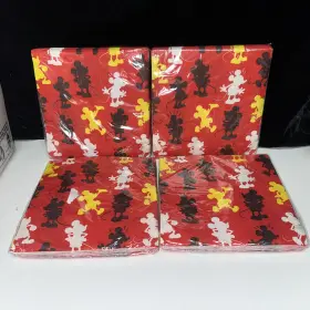 4-disney Amscan 011179784820 Lot Of Mickey Mouse Birthday Party Beverage Paper Napkins Each Has 16