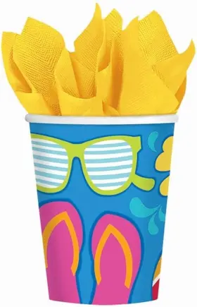 Amscan 013051352684 Amscansummer Splash Party Cups 9 Oz. 18 Ct