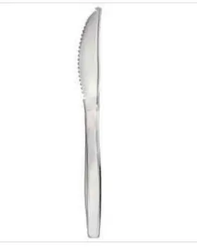 Amscan 013051458300 Mega Value 100 Ct Silver Plastic 6 Inch Small Knives Great For Appetizers