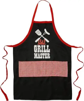 397173 Amscan 013051629540 Picnic Party Bbq Grill Master Apron Red/black